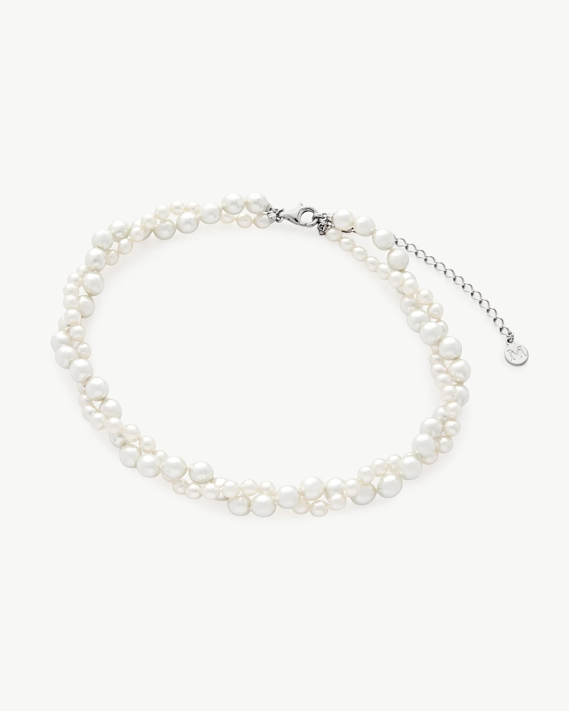 Aušrinė - Essence sidabrinis vėrinys su 4,6mm perlu