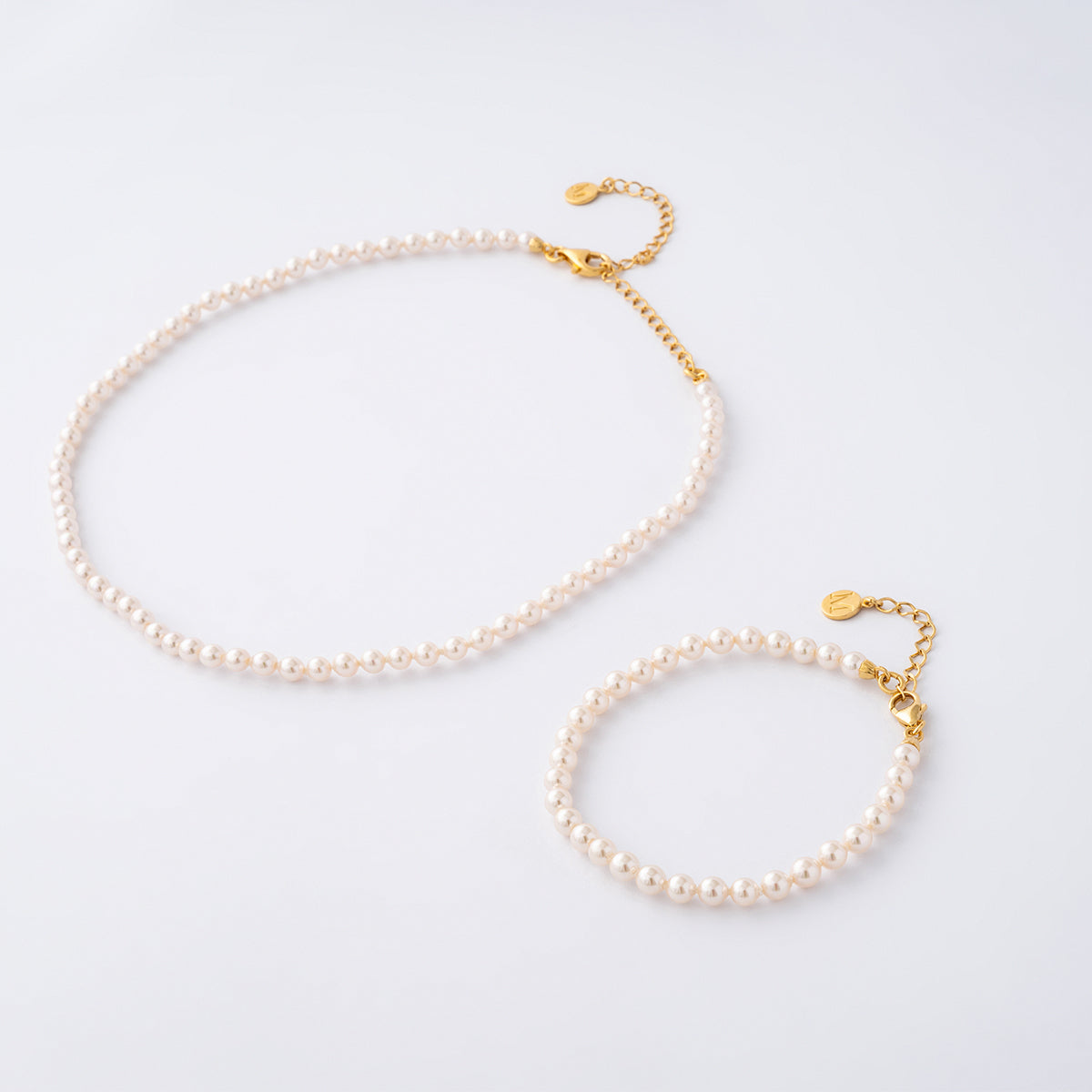 Liepa - Ballet auksinis vėrinys su 4mm perlais