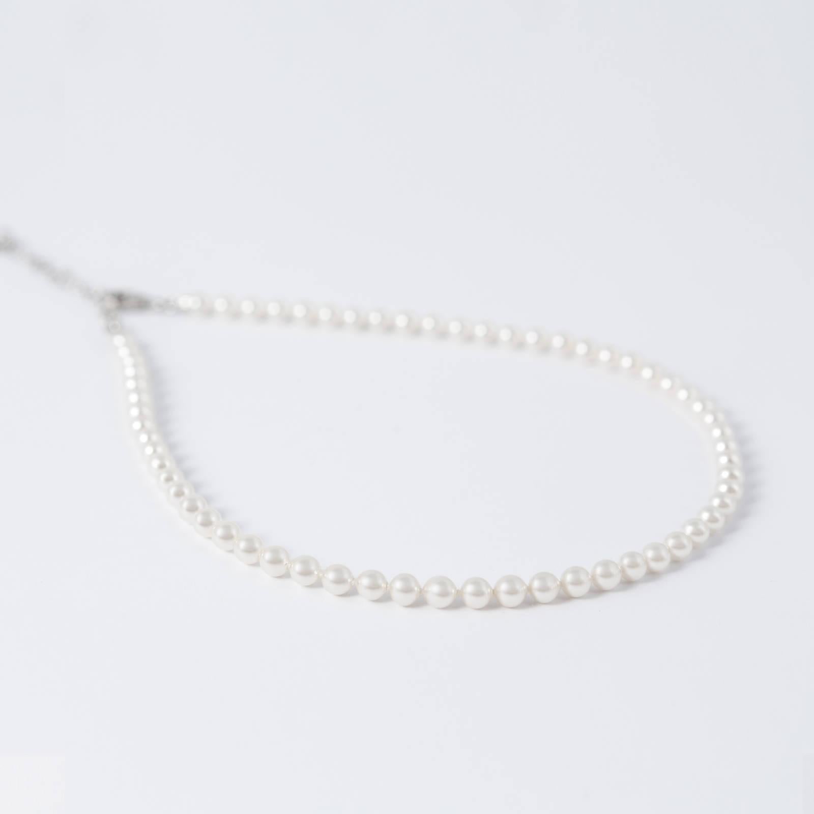 Kamilė - Ballet sidabrinis vėrinys su 4mm perlais