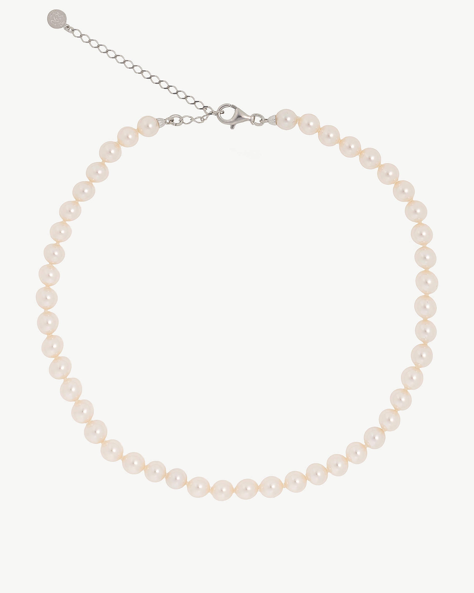 Nida - Ballet sidabrinis vėrinys su 6mm perlais