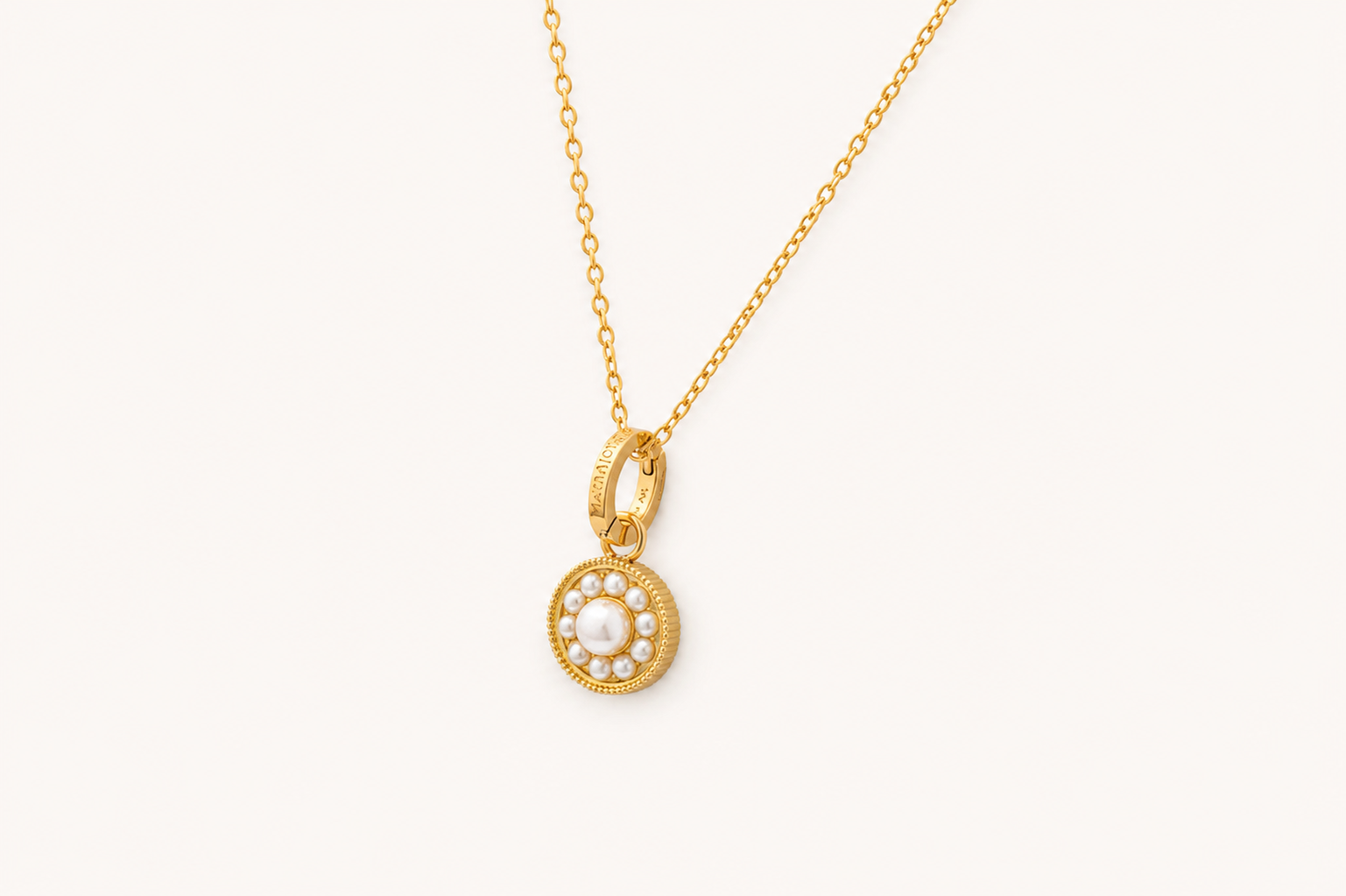 Vanda - Daisy auksinis vėrinys su 2/5mm perlu