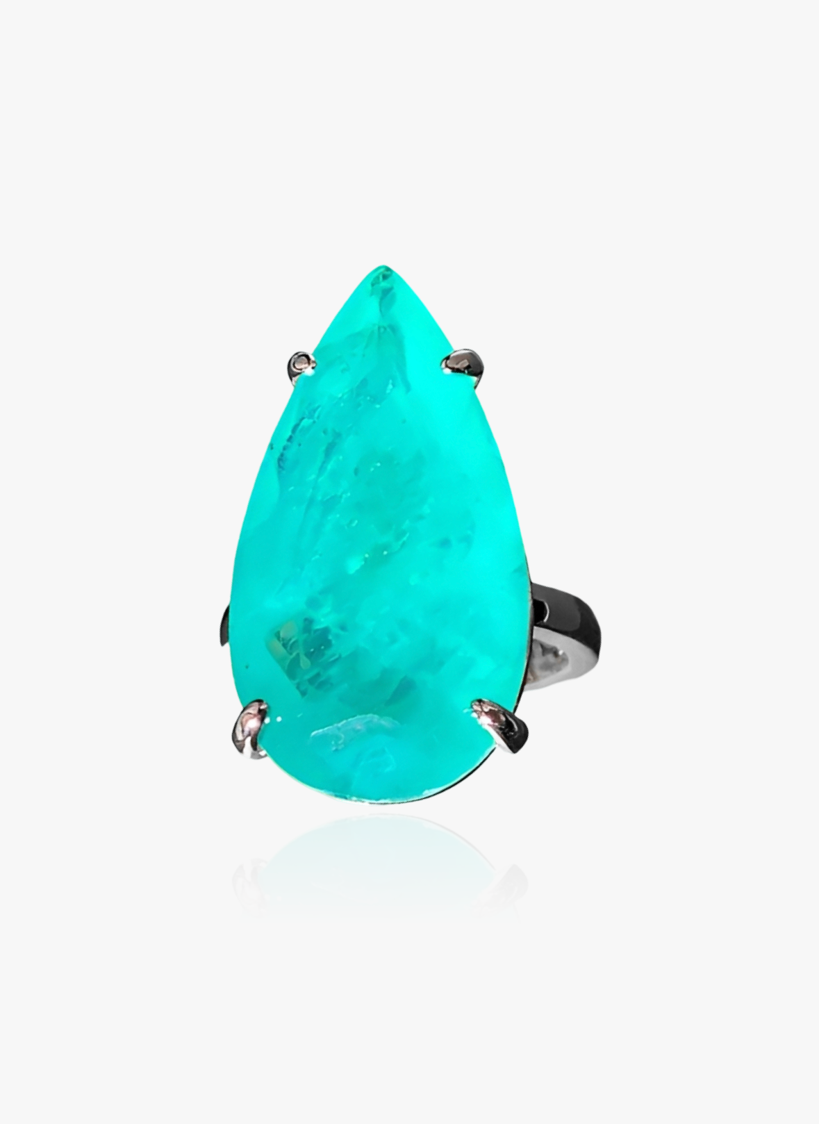 Anastasija - Paraiba kriaušės formos žiedas